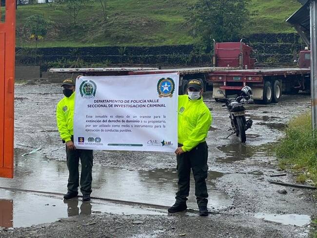 En lo corrido del presente año se han realizado ocho extinciones de dominio a distintas organizaciones criminales en el departamento del Valle del cauca.. Foto: Policía Nacional