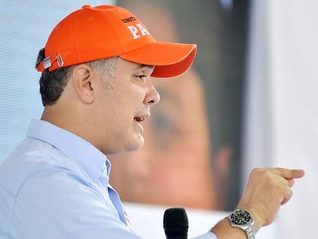 Iván Duque señaló que los colombianos lo eligieron por cuatro años y agregó que no aspira a una reelección ni extensión de periodos. Foto: Colprensa