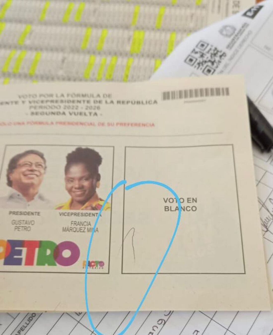 Denuncias sobre tarjetones marcados en Risaralda / Foto: Suministrada comunidad