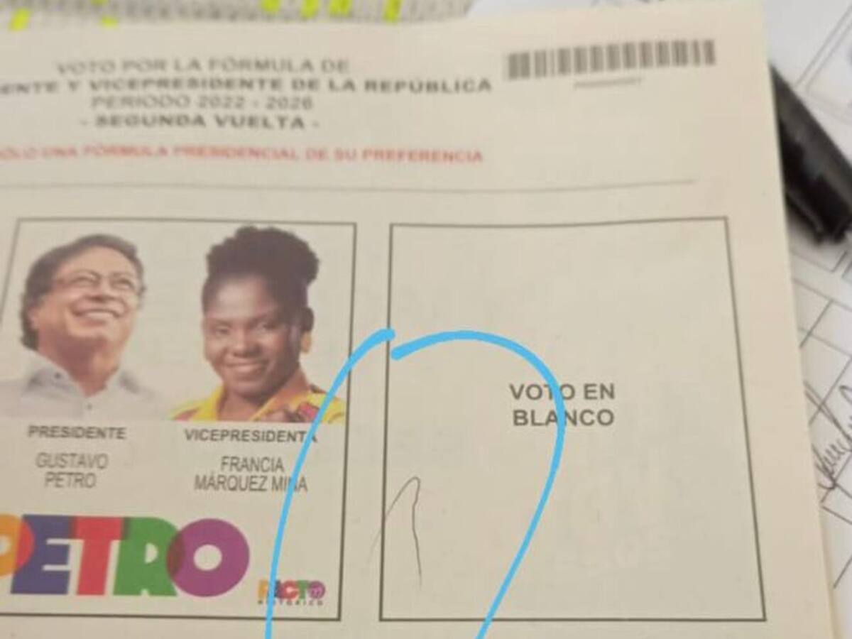 Denuncian votos marcados en la casilla de voto en blanco en Dosquebradas, Risaralda