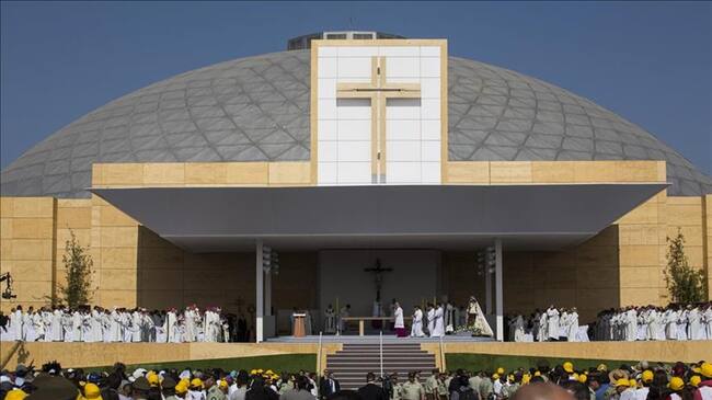 El papa Francisco ofreció una eucaristía en el parque O'Higgins en Santiago, Chile, durante su segundo día de visita en el país latinoamericano el pasado 16 de enero donde pidió perdón a todos los niñ. Foto: Agencia Anadolu