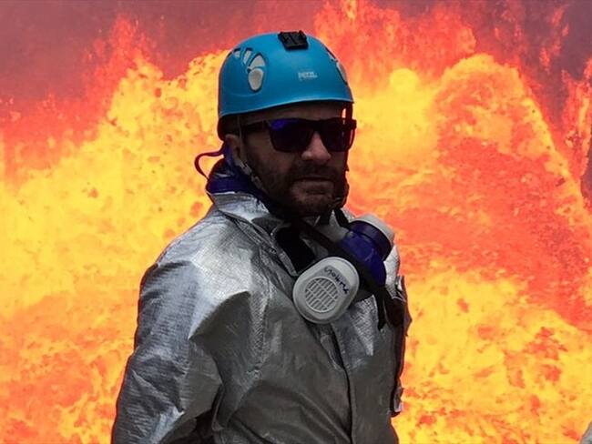 Pirry en el volcán Marum. Foto: Cortesía