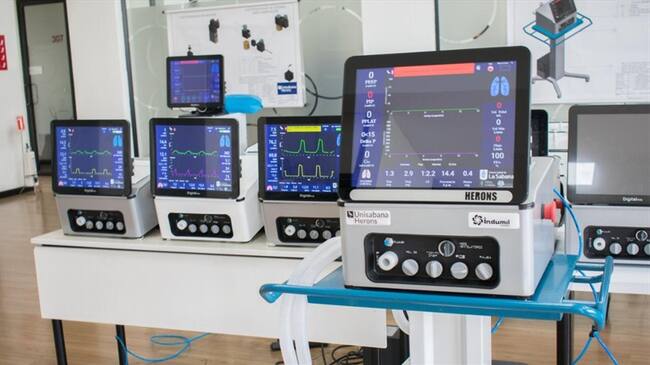 Fabricación de respiradores . Foto: Cortesía Ministerio de Defensa