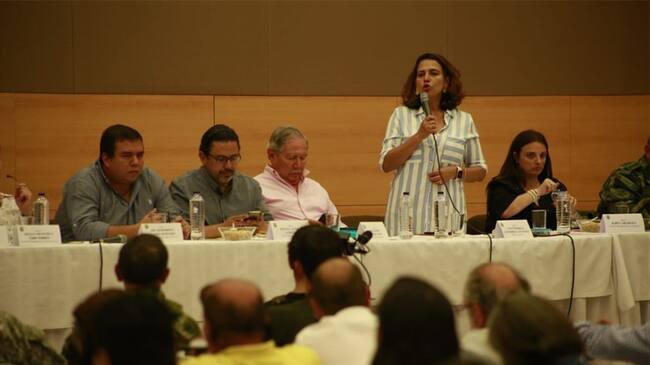 Comisión del Gobierno Nacional . Foto: Cortesía: Gobernación del Cauca