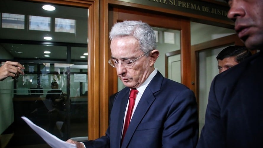 Álvaro Uribe. Foto: Colprensa - Camila Díaz