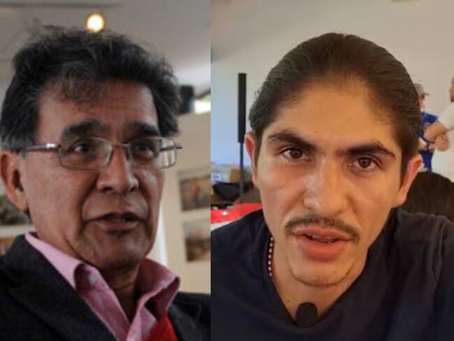 Camilo González Posso y alias 'Andrey'. Foto: Colprensa / Luisa González y Mesa de diálogos