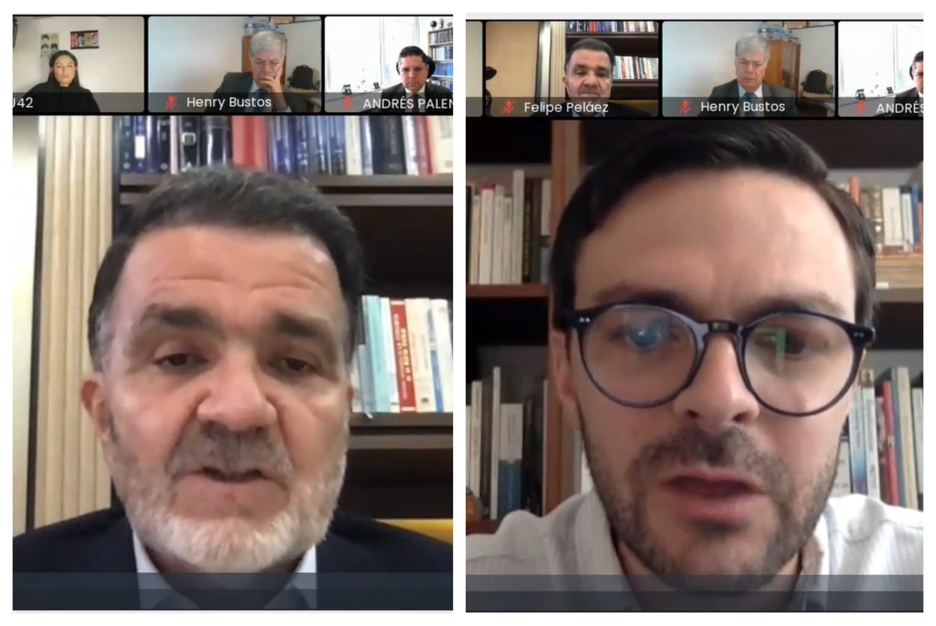 Audiencia de imputación de cargos contra Óscar Iván Zuluaga y su hijo. Foto: Suministrada.