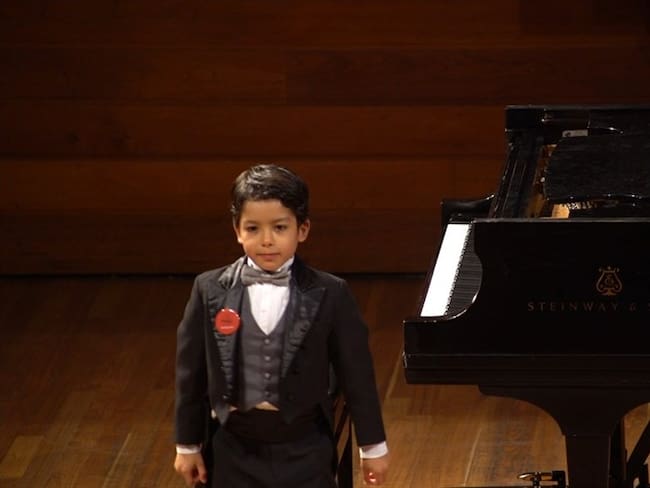 Pianista tunjano de ocho años brilló en el concurso Paderewski in Memoriam