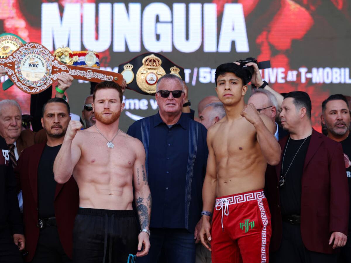 Fotos: así fue el pesaje de la tan esperada pelea entre ‘Canelo’ Álvarez y Munguia