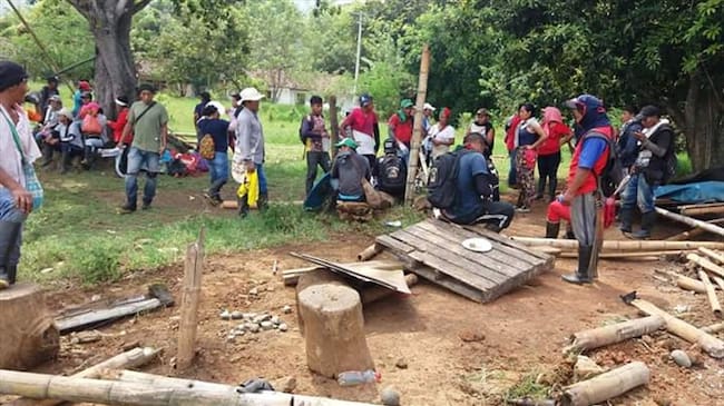 Reportan cinco heridos tras choques entre indígenas y Policía en Cauca . Foto: Acin