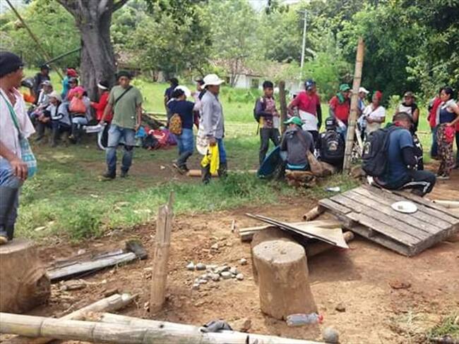 Reportan cinco heridos tras choques entre indígenas y Policía en Cauca . Foto: Acin