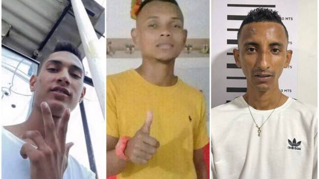 Aldair Aguirre (izquierda), Ever Rodríguez (centro) y Brayan Aldana (derecha). Foto: Cortesía.