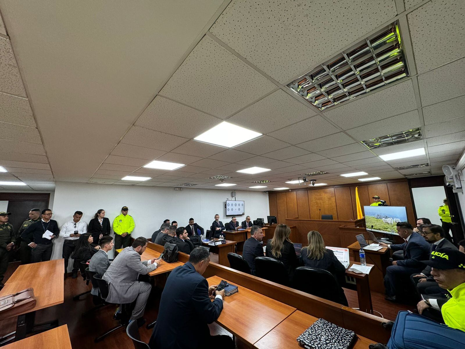 Audiencia contra Olmedo López, Sneyder Pinilla y Luis Eduardo López por UNGRD. Foto: Proporcionada por Jenny Angarita