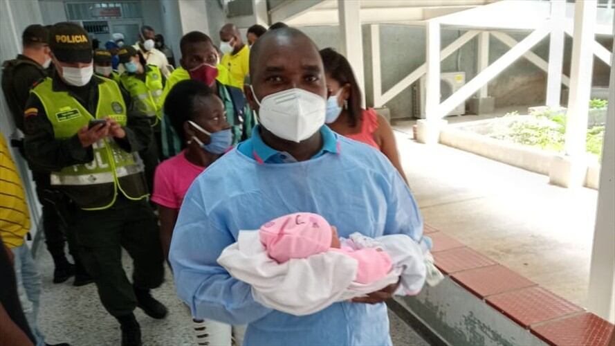 La bebé fue hallada en una vivienda del barrio La Primavera en Buenaventura. Foto: Cortesía