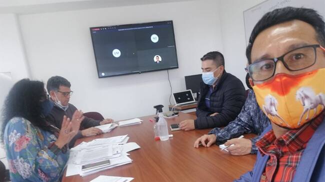 Ochoa manifestó buena disposición de la ADR para solucionar la problemática de los campesinos.. Foto: W