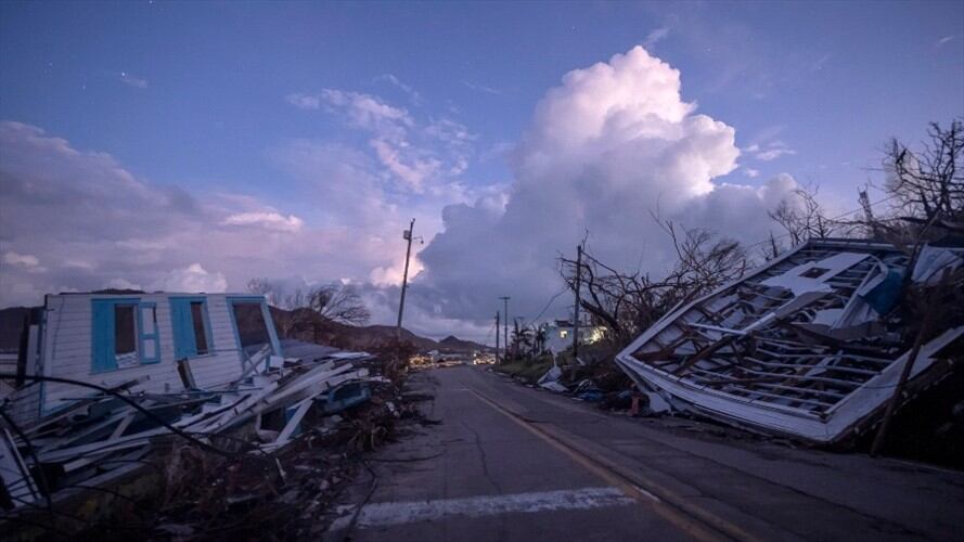 Foto de referencia de la destrucción que dejó el huracán Iota. Foto: Getty Images