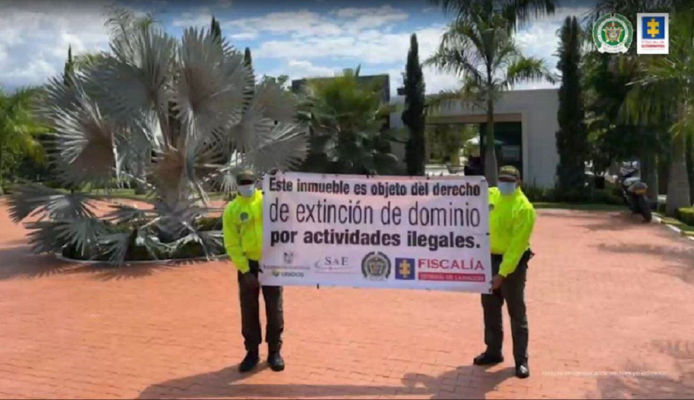 Extinción de dominio en Caldas y otras regiones del país. Crédito: Prensa Fiscalía General de la Nación.