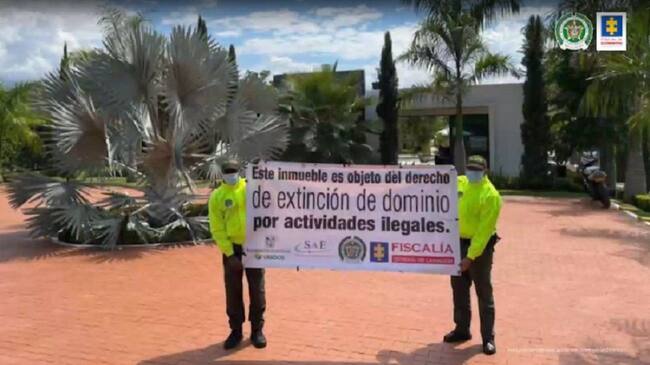 Extinción de dominio en Caldas y otras regiones del país. Crédito: Prensa Fiscalía General de la Nación.
