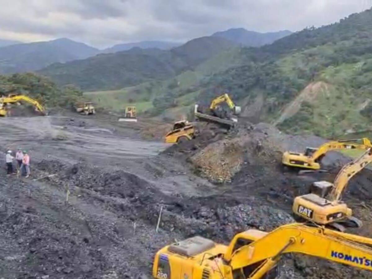 Así van las labores en la zona del derrumbe de la vía Sogamoso – Aguazul