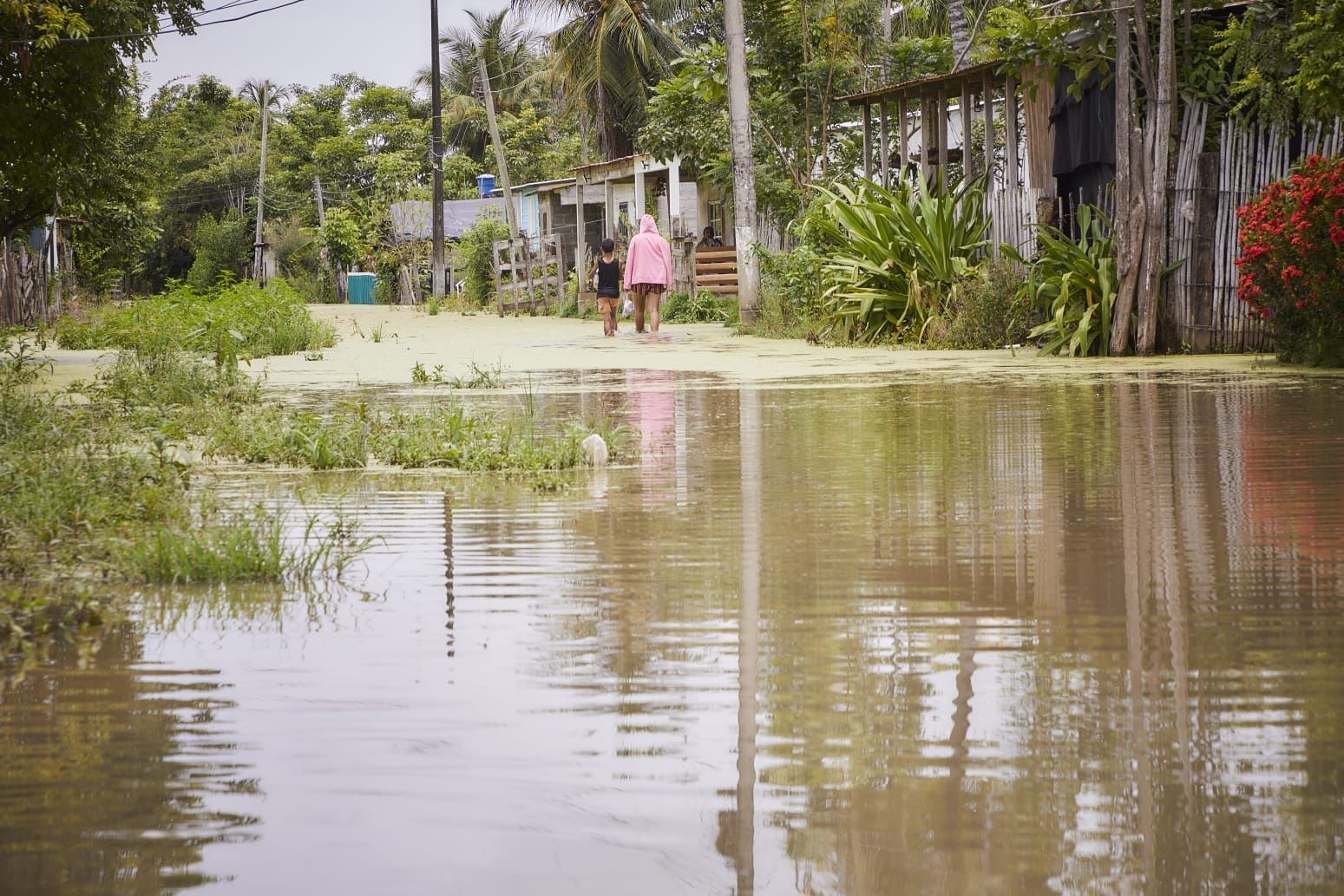 Inundaciones en Lorica, Córdoba. Foto: Defensoría del Pueblo.