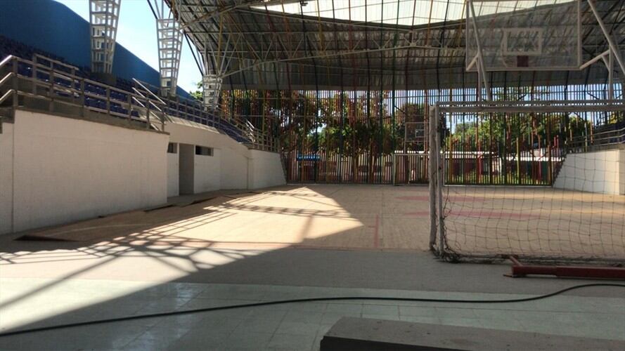 Coliseo de Gaira presenta gran cantidad de filtraciones: Contraloría. Foto: Ian Farouk Simmonds