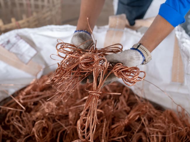 Cable de cobre imagen de referencia. Foto: Getty Images.