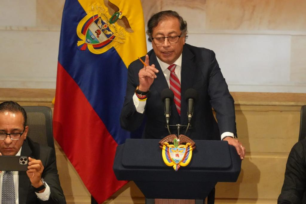Gustavo Petro en la instalación del Congreso. 20 de julio de 2023. Foto: Presidencia.