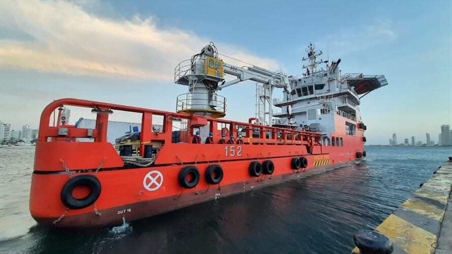 Buque ARC Caribe lleva ayudas a San Andrés y Providencia. Foto: Cortesía