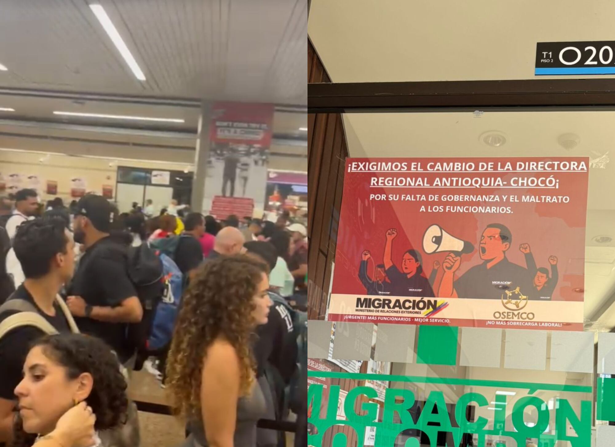 Viajeros esperan hasta cinco horas en Migración del Aeropuerto José María Córdova de Antioquia