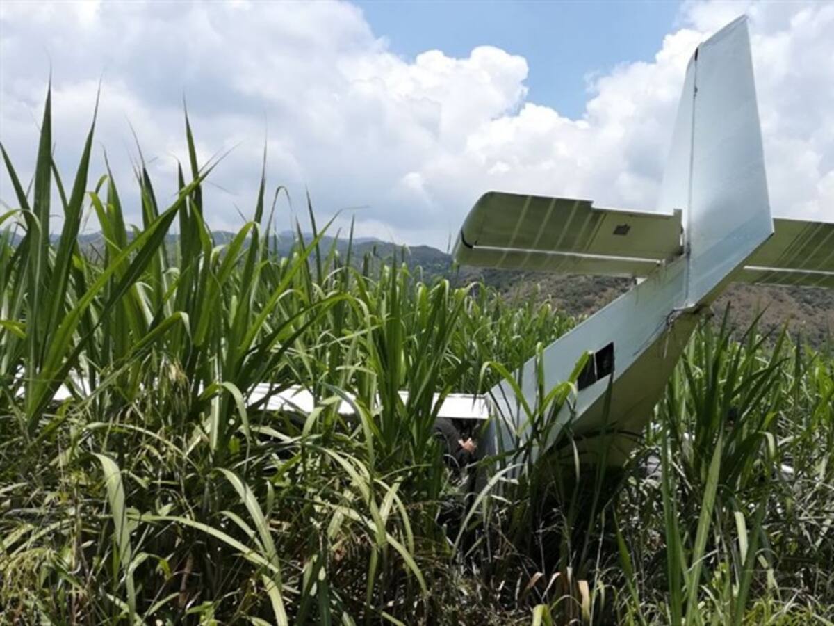 Investigan procedencia de avioneta accidentada en el Valle del Cauca
