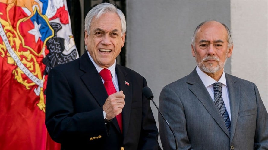 El presidente Sebastián Piñera pide perdón a los chilenos. Foto: Getty Images