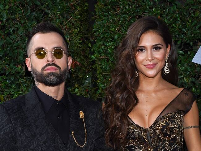 LAS VEGAS, NEVADA - NOVEMBER 14: (L-R) Mike Bahía and Greeicy Rendón attends the 20th annual Latin GRAMMY Awards at MGM Grand Garden Arena on November 14, 2019 in Las Vegas, Nevada. (Photo by Rodrigo Varela/Getty Images for LARAS)