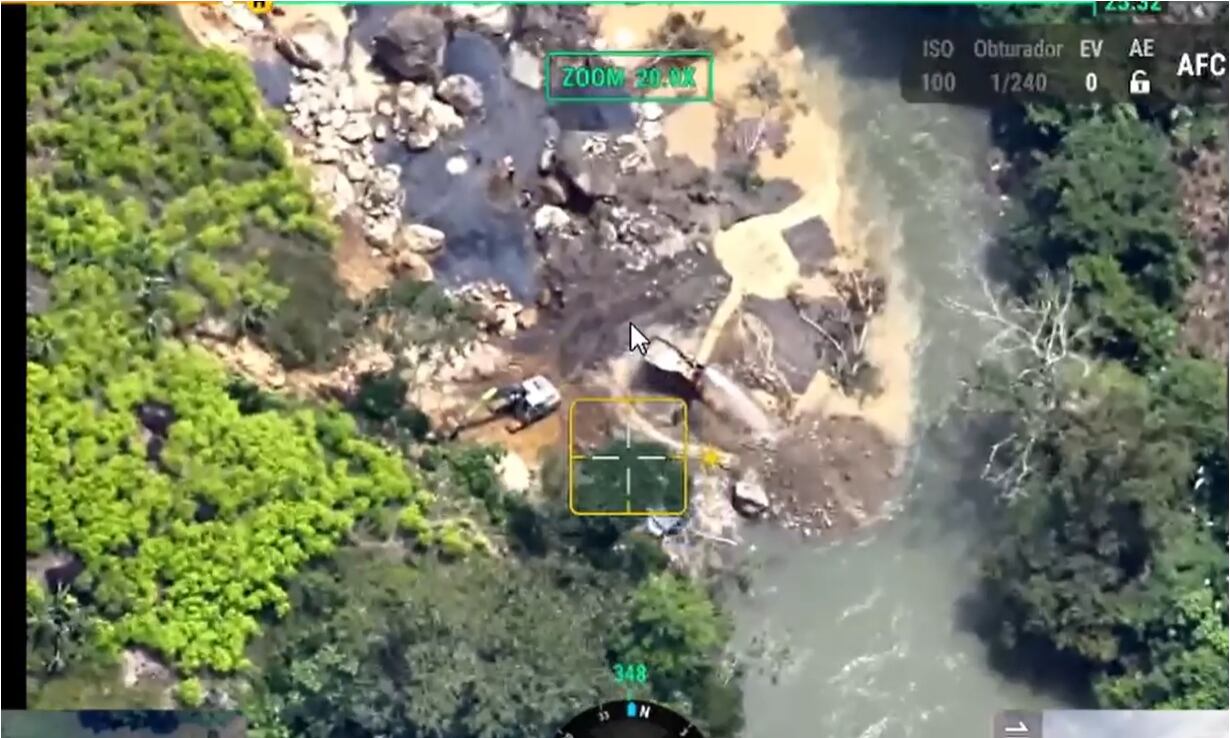 Foto: Captada por aeronave de las Fuerzas Militares