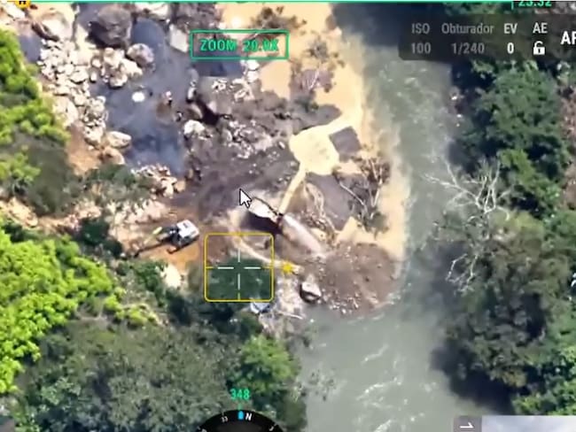 Foto: Captada por aeronave de las Fuerzas Militares