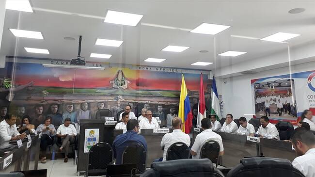 Mesa directiva del Concejo de Montería. Foto: Claudia Hernández