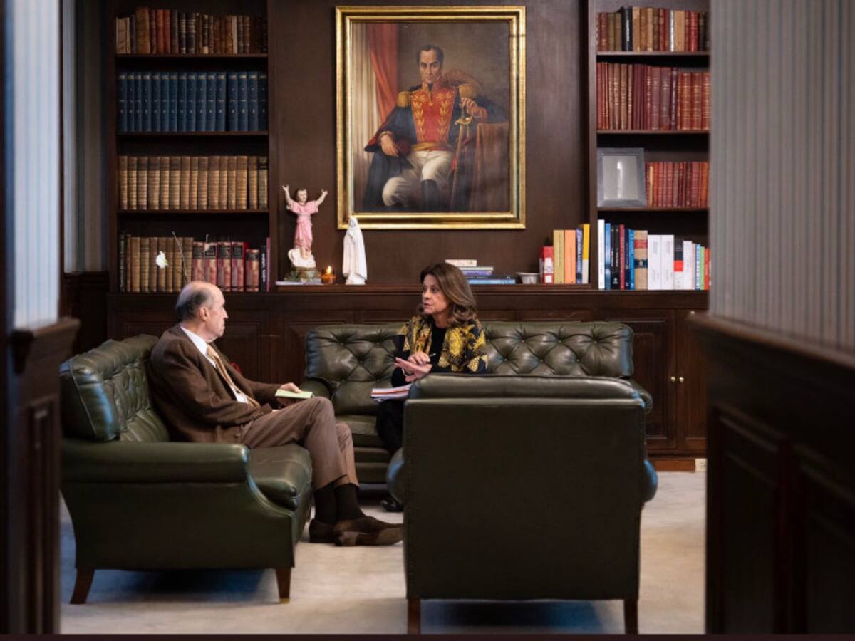 Primer encuentro entre Marta Lucía Ramírez y el canciller designado, Álvaro Leyva