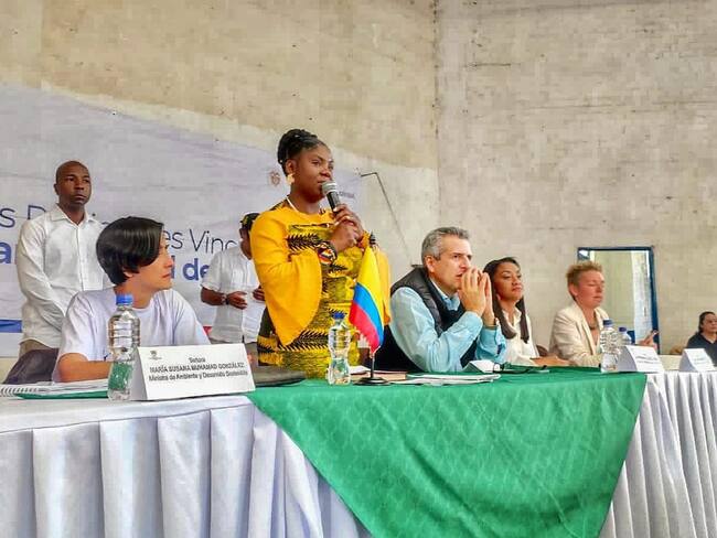 La vicepresidenta, desde el Cauca, señaló que continuará participando en los diálogos regionales. Crédito: Vicepresidencia.