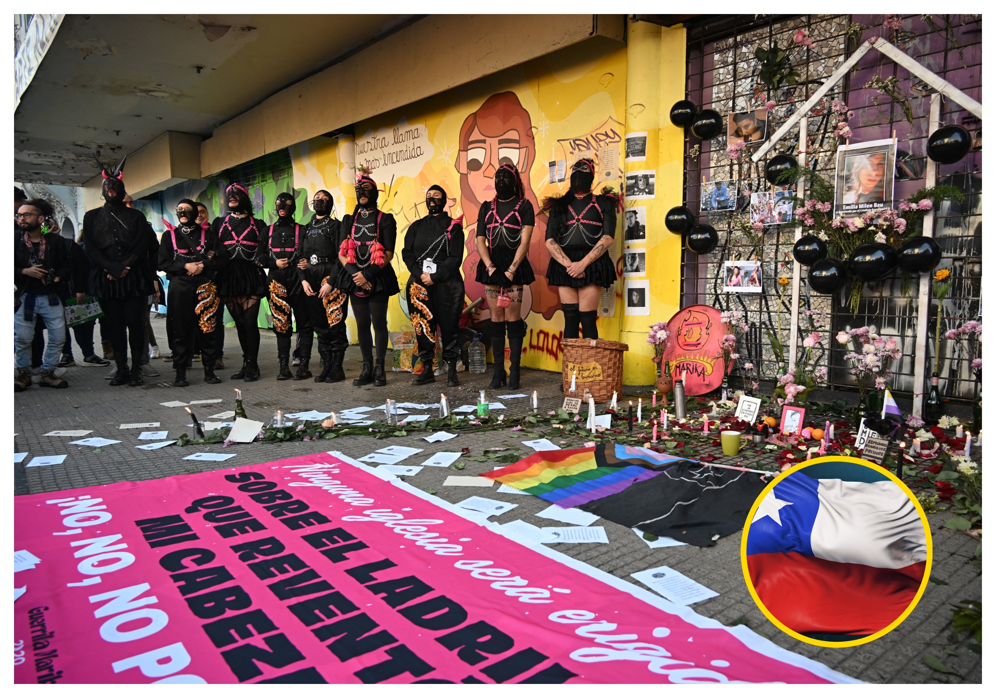 Protesta en Chile. Foto: RODRIGO ARANGUA/AFP via Getty Images