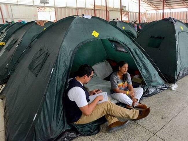 Gobierno planea instalar albergues en Cúcuta ante posible éxodo masivo de venezolanos. Foto: Colprensa