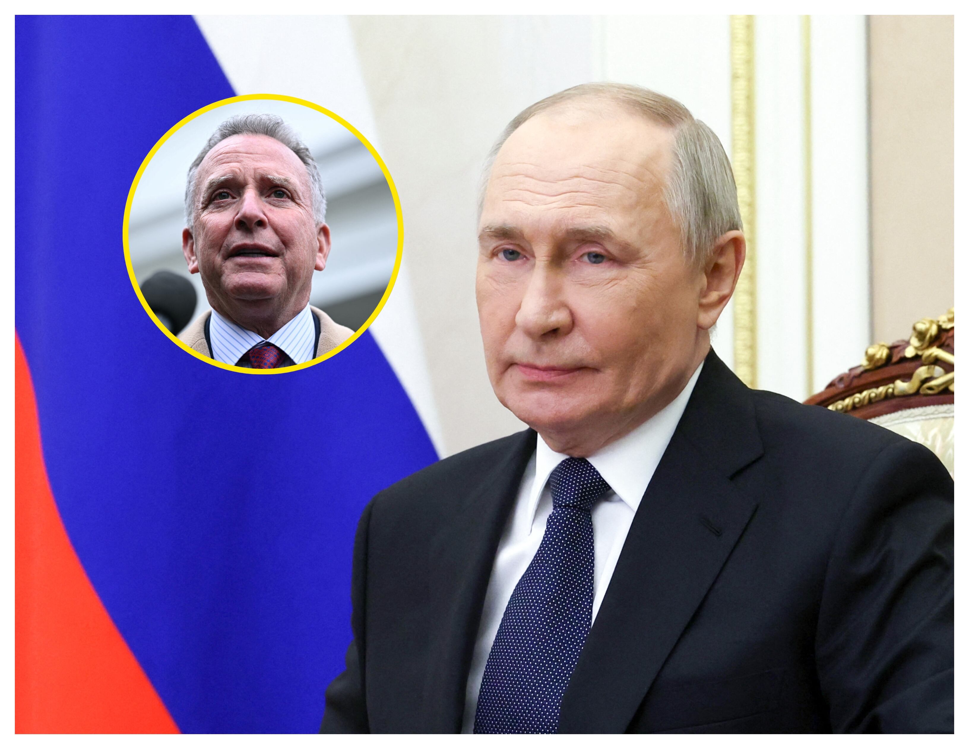 Vladímir Putín y Steve Witkoff. Foto: SERGEI ILYIN/POOL/AFP via Getty Images.