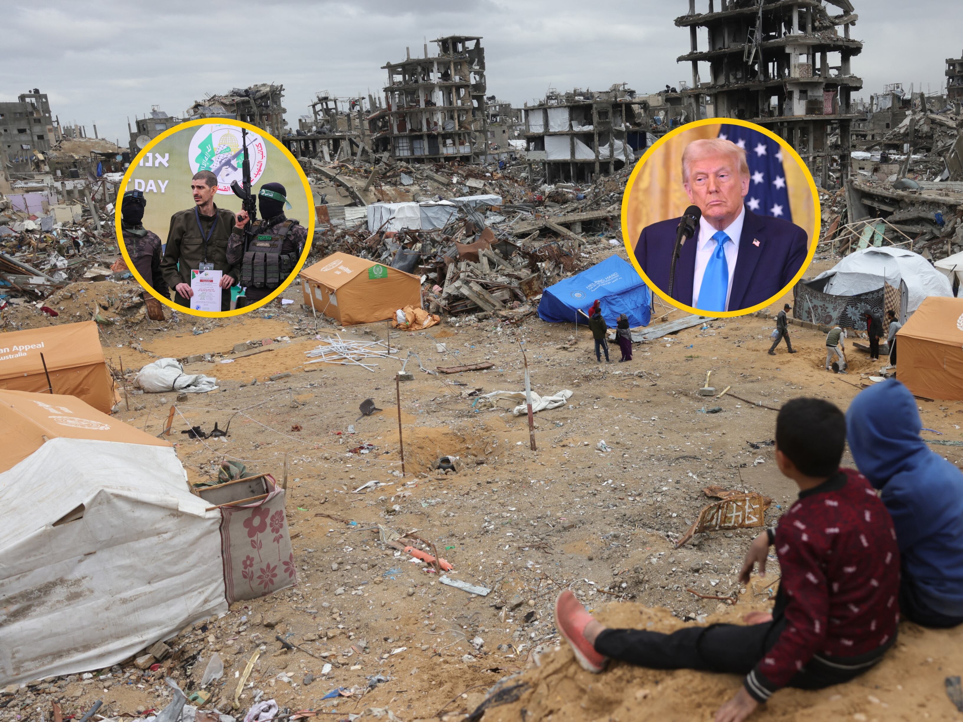Imagen de referencia de niños en Gaza por Getty Images. FOTO: BASHAR TALEB/AFP
