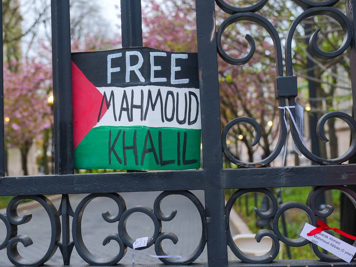 Juez ordenó liberación de estudiante palestino detenido en Estados Unidos