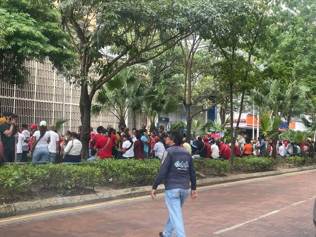 Manifestaciones en Barranquilla. Foto: WRadio.