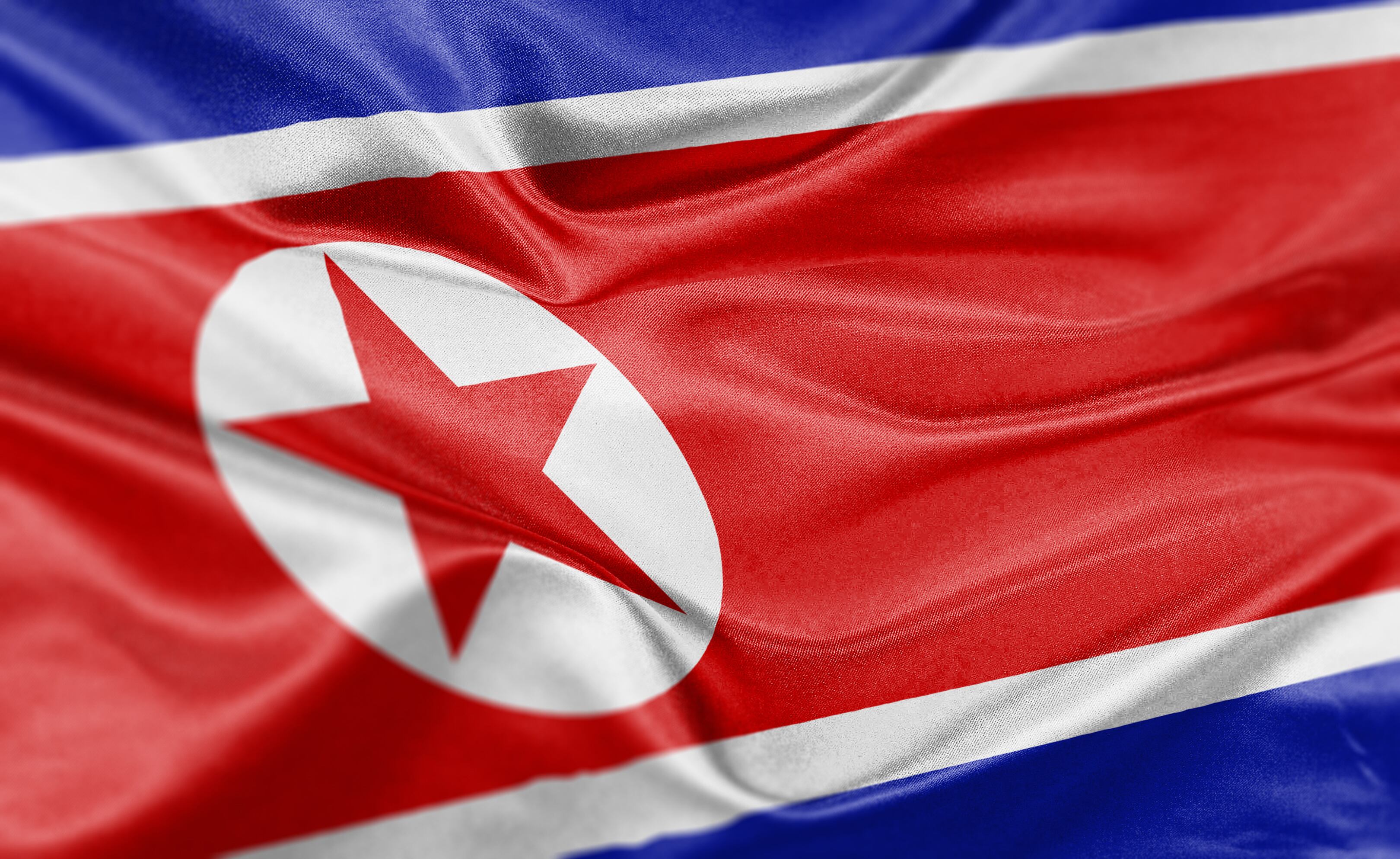 High resolution digital render of North Korea flag