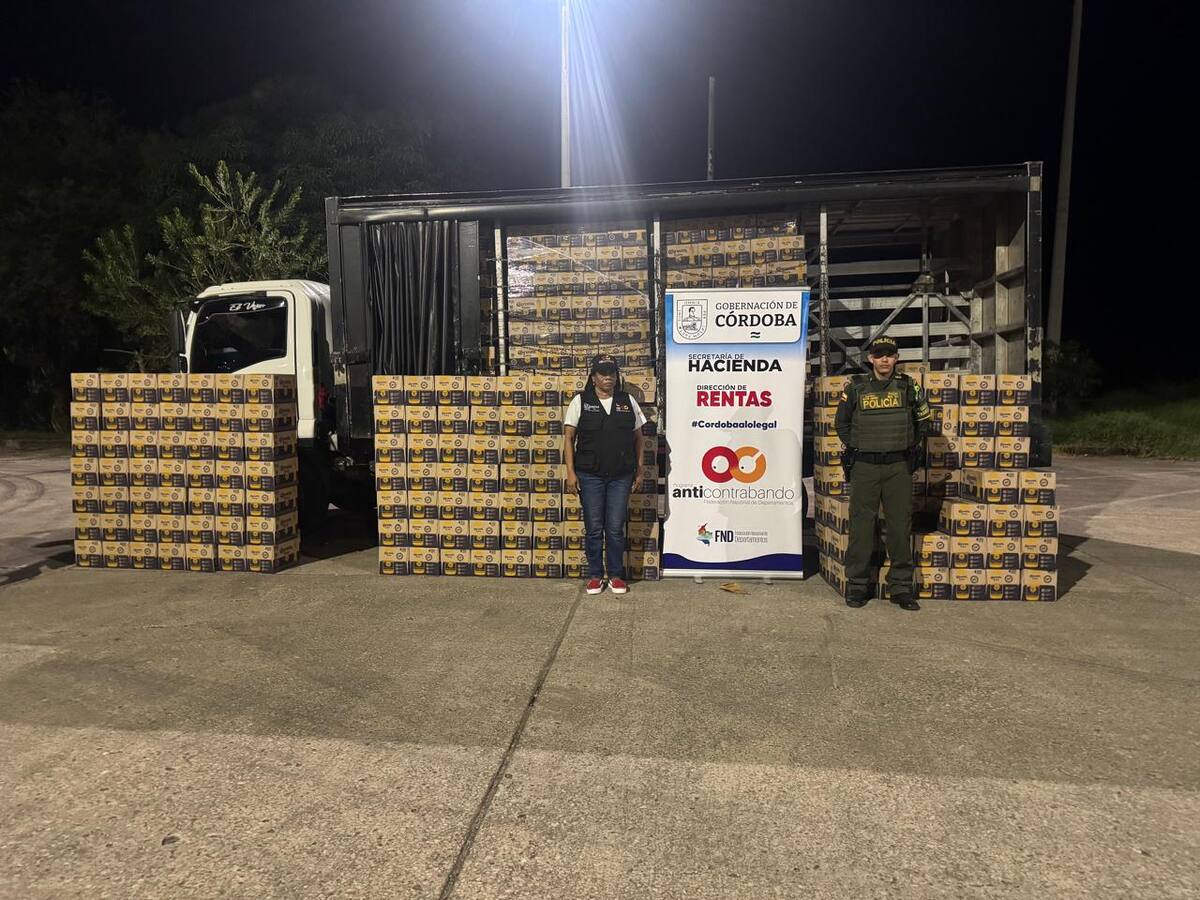 Incautan más de 20.000 botellas de cerveza de contrabando en Planeta Rica, Córdoba