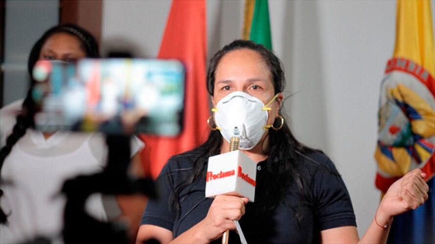La alcaldesa de Santander de Quilichao, Lucy Amparo Guzmán, anunció más investigaciones porque la mujer no tenía ningún nexo epidemiológico . Foto: Cortesía Proclama del Cauca