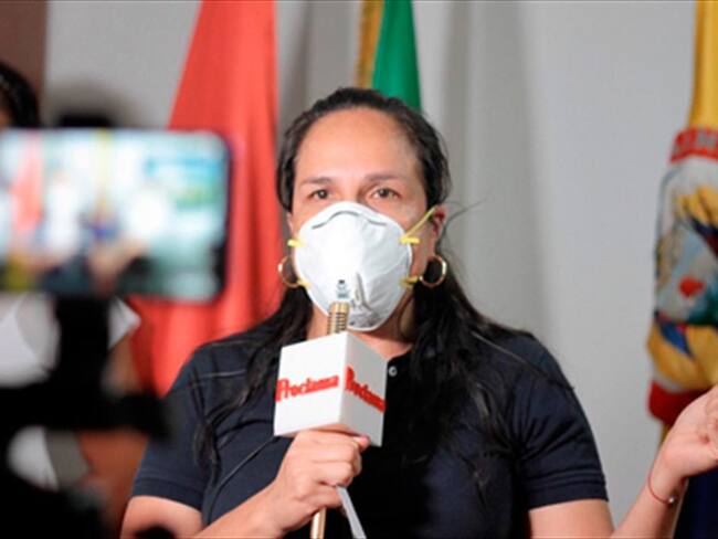 La alcaldesa de Santander de Quilichao, Lucy Amparo Guzmán, anunció más investigaciones porque la mujer no tenía ningún nexo epidemiológico . Foto: Cortesía Proclama del Cauca