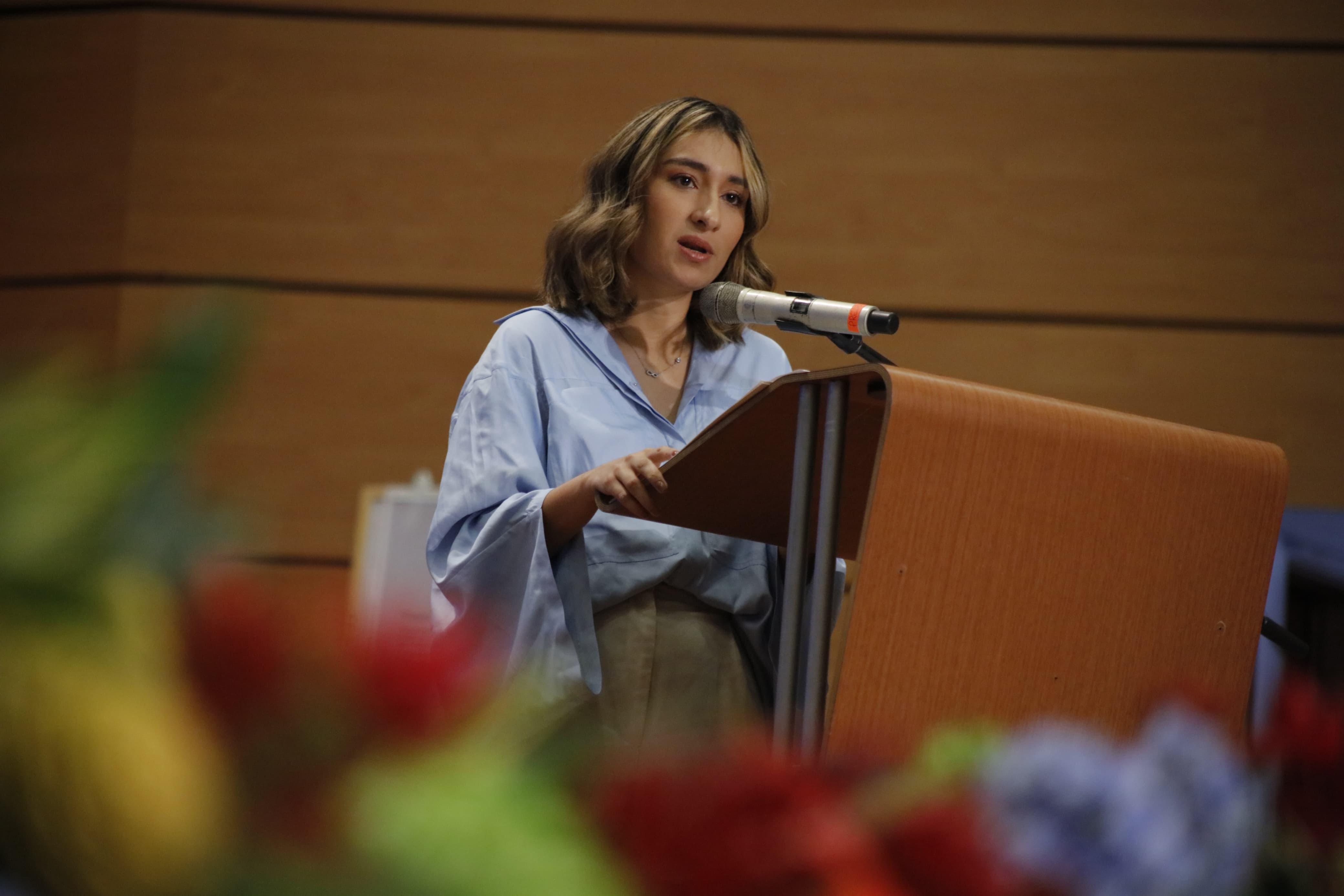 Laura Sarabia, directora del Dapre. Foto: Presidencia.