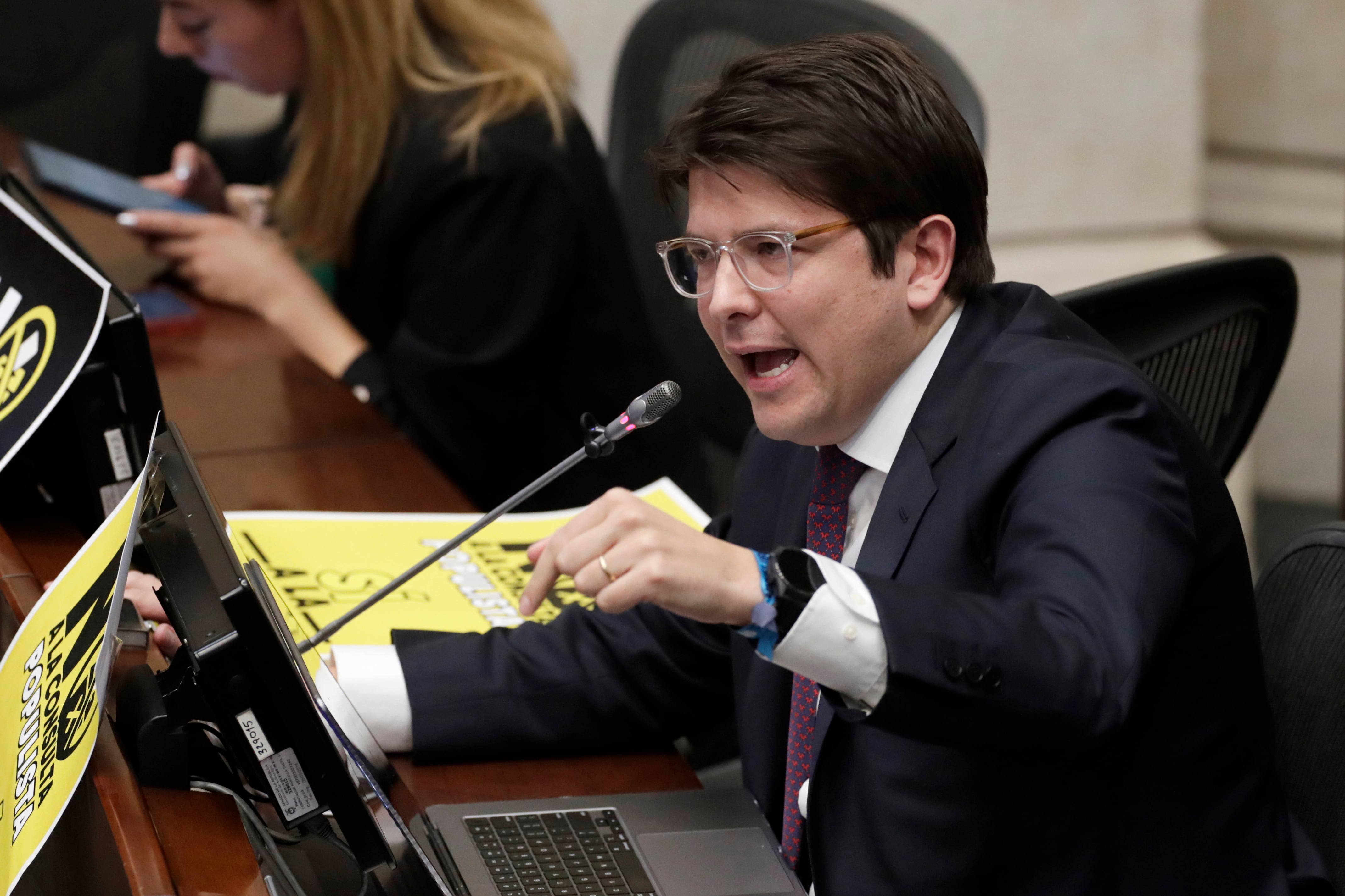 Senador Miguel Uribe. Foto: EFE/ Carlos Ortega ARCHIVO
