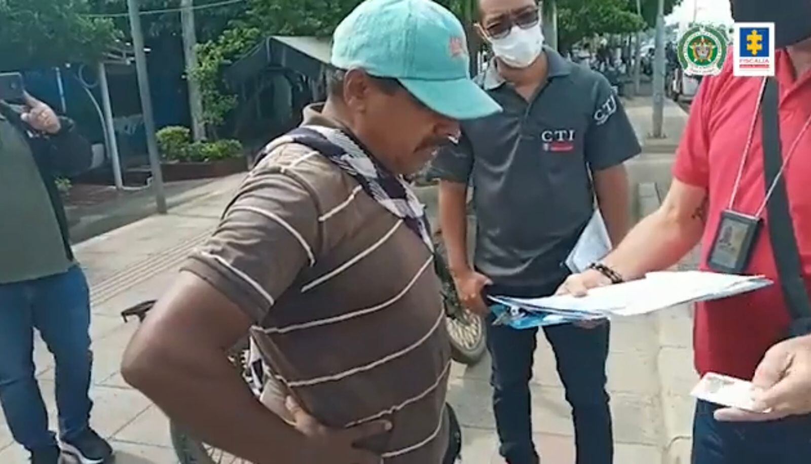 Captura de Óscar Dario Cuadrado.  Foto Fiscalía